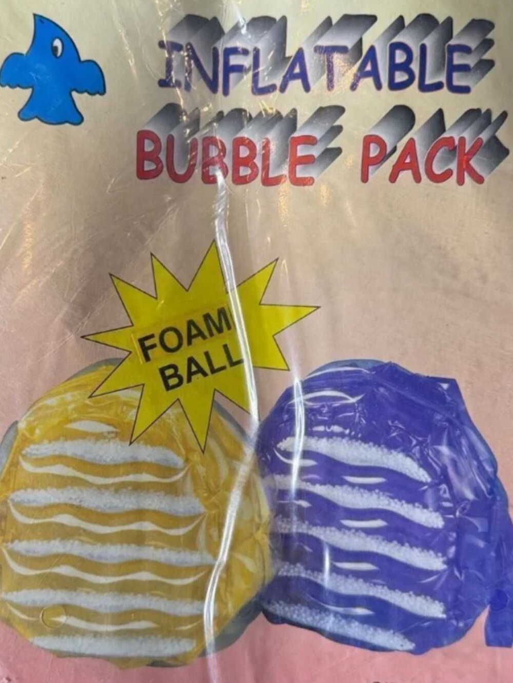 Bubble Backpack Vintage 1990's Sealed in Original pkg Pink, Yellow, Green, Coral - Picture 3 of 8